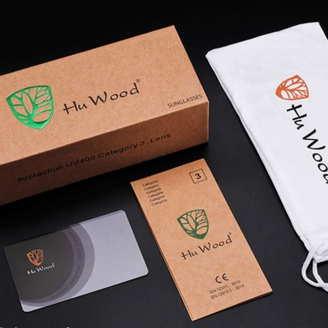 Polarised Men's Wooden Sunglasses with Square Design - Image 6